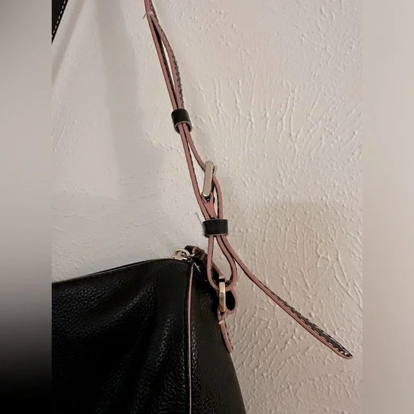 Kate Spade ♠️ Black Leather Shoulder Bag - Picture 2 of 6